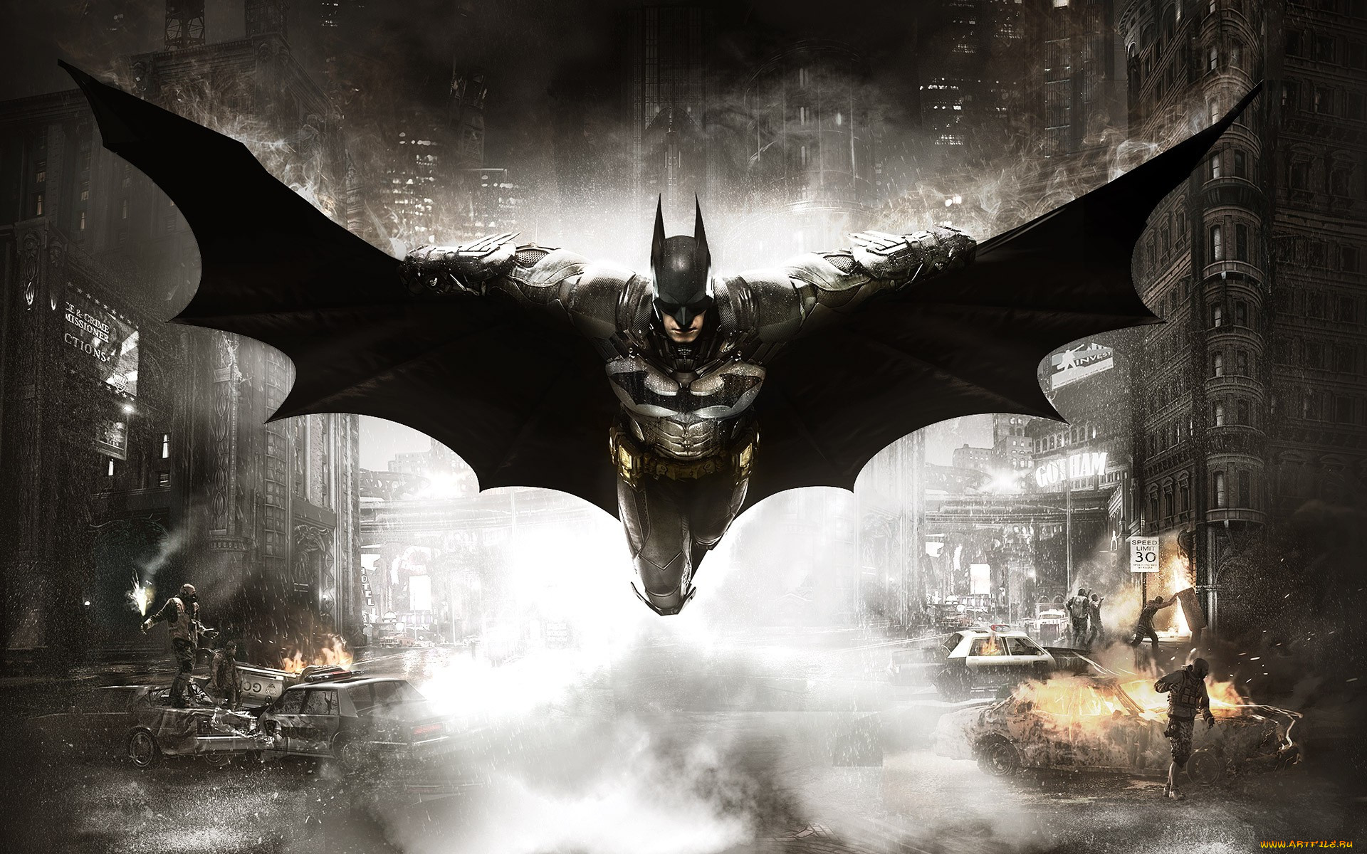 batman,  arkham knight,  , - batman, 